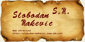 Slobodan Makević vizit kartica